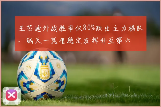 王艺迪外战胜率仅80%跌出主力梯队，钱天一凭借稳定发挥升至第六