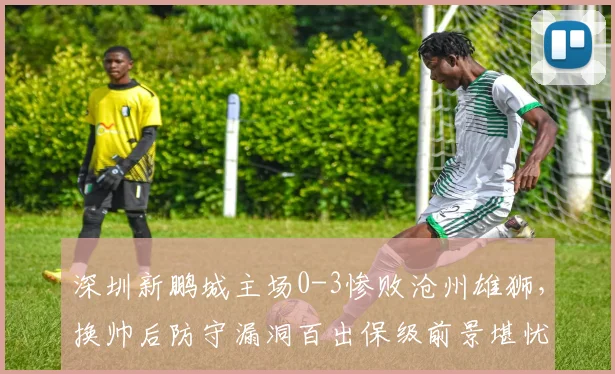 深圳新鹏城主场0-3惨败沧州雄狮,换帅后防守漏洞百出保级前景堪忧?